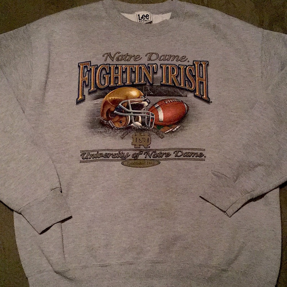 Notre Dame Fightin’ Irish football crewneck